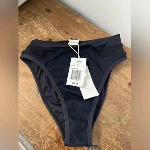 NWT L*space Palomia bikini bottoms black size S